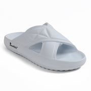 Smoothlite Cross-Strap Comfort Slides for men in White, image 1