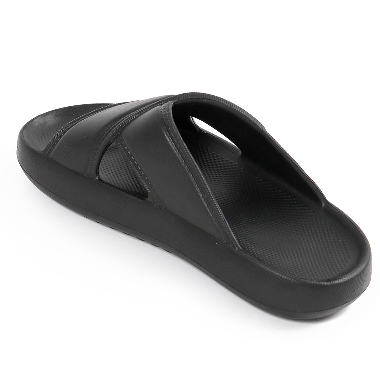 Smoothlite Cross-Strap Comfort Slides for men in Black, image 3