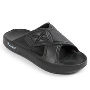 Smoothlite Cross-Strap Comfort Slides for men in Black, image 1