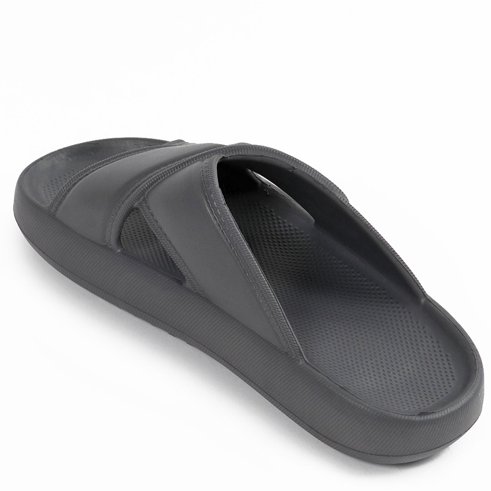 Smoothlite Cross-Strap Comfort Slides for men in Dark Grey, image 3