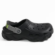 Smoothlite Chunky Clogs with Contrast Strap for men in Black, image 2