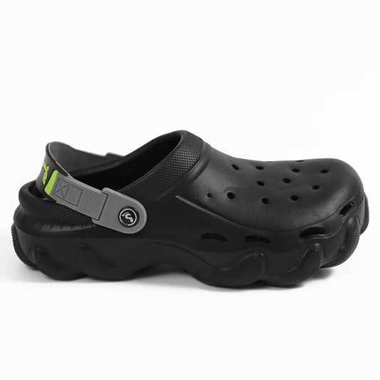 Smoothlite Chunky Clogs with Contrast Strap for men in Black, image 2