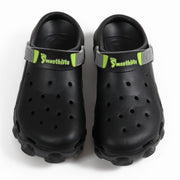 Smoothlite Chunky Clogs with Contrast Strap for men in Black, image 3