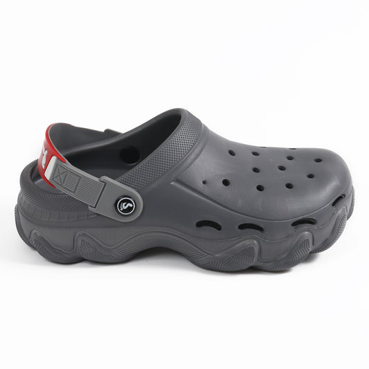 Smoothlite Chunky Clogs with Contrast Strap for men in Dark Grey, image 2