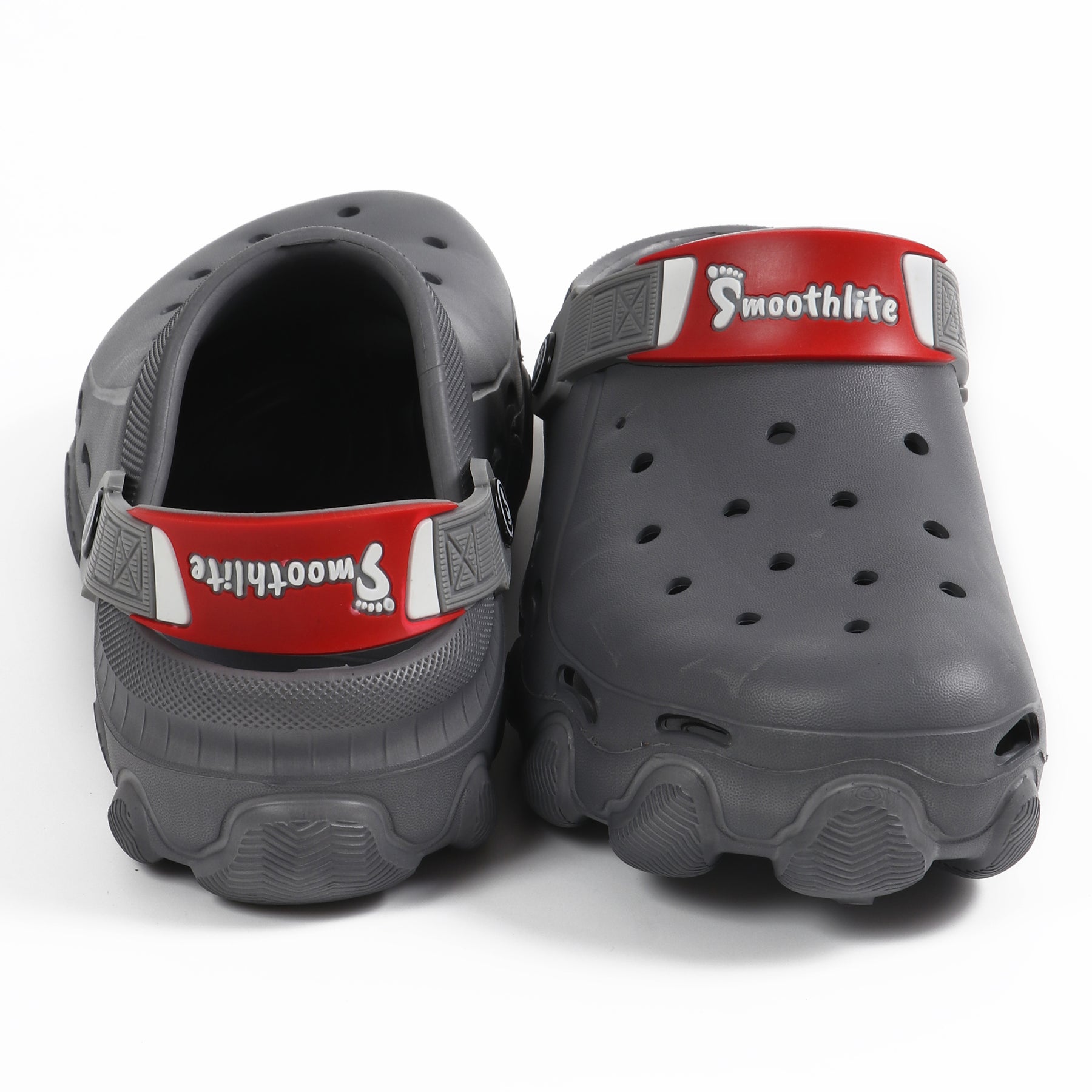 Smoothlite Chunky Clogs with Contrast Strap for men in Dark Grey, image 3