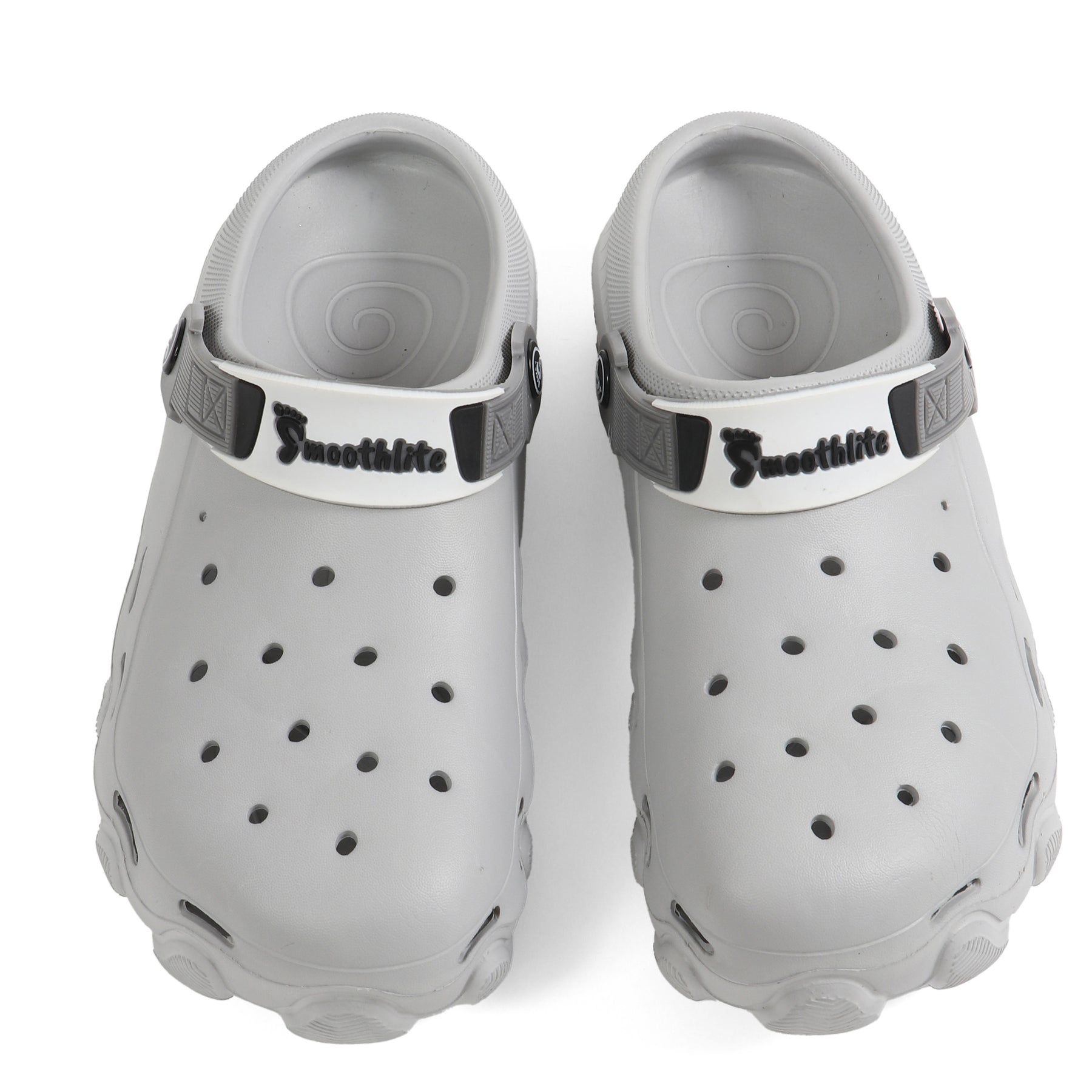 Smoothlite Chunky Clogs with Contrast Strap for men in Light Grey, image 4