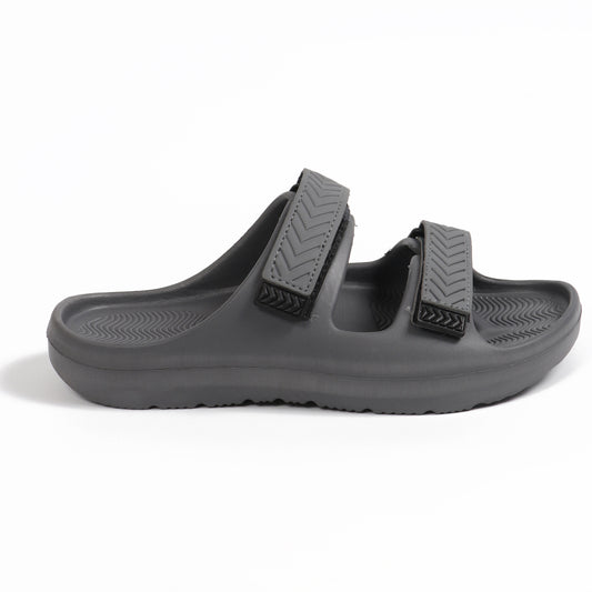 Smoothlite Adjustable Double-Strap Comfort Sandals for men in Dark Grey, image 2