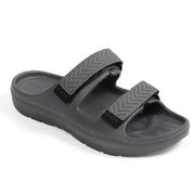 Smoothlite Adjustable Double-Strap Comfort Sandals for men in Dark Grey, image 1
