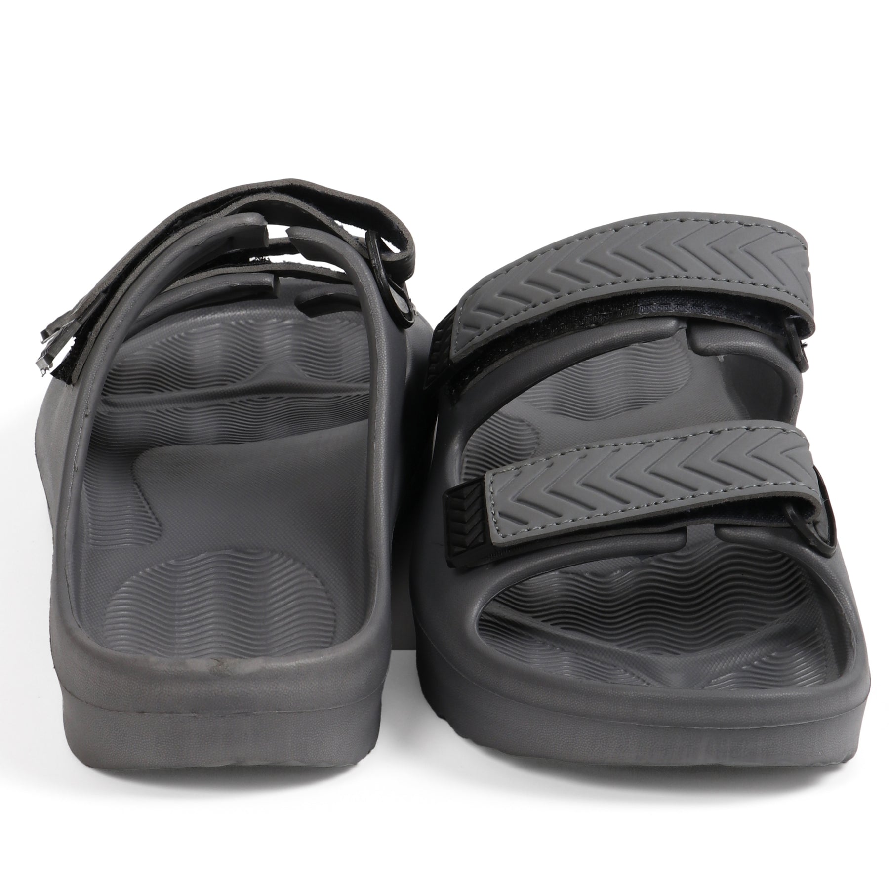 Smoothlite Adjustable Double-Strap Comfort Sandals for men in Dark Grey, image 3