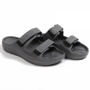 Smoothlite Adjustable Double-Strap Comfort Sandals for men in Dark Grey, image 6