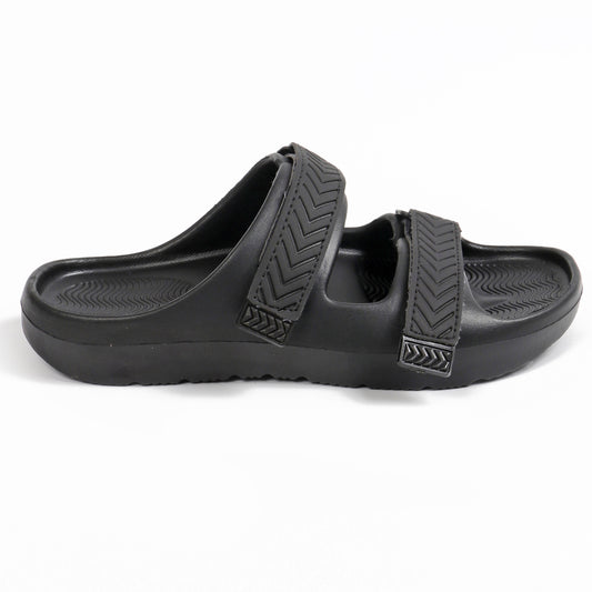 Smoothlite Adjustable Double-Strap Comfort Sandals for men in Black, image 2