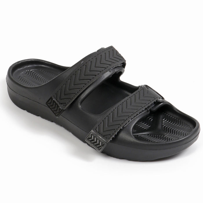 Smoothlite Adjustable Double-Strap Comfort Sandals for men in Black, image 1