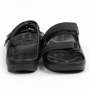 Smoothlite Adjustable Double-Strap Comfort Sandals for men in Black, image 3