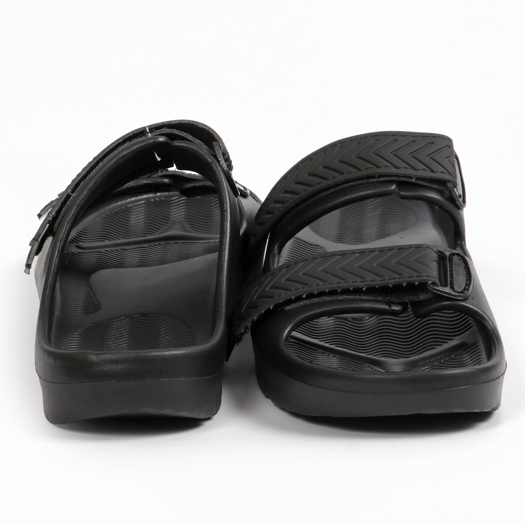 Smoothlite Adjustable Double-Strap Comfort Sandals for men in Black, image 3