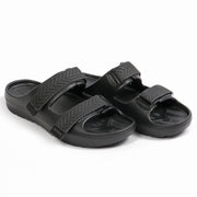 Smoothlite Adjustable Double-Strap Comfort Sandals for men in Black, image 4