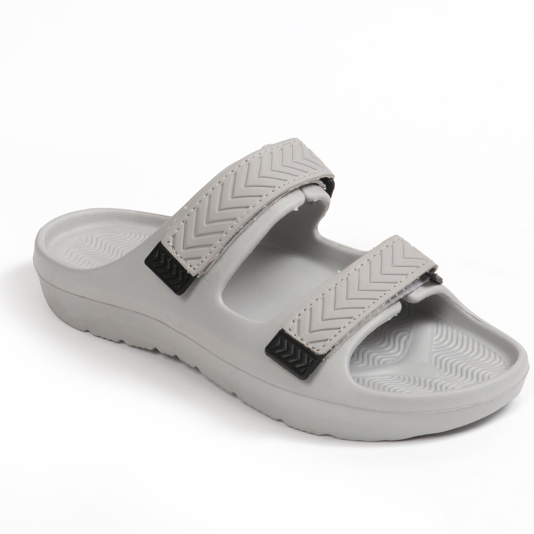 Smoothlite Adjustable Double-Strap Comfort Sandals for men in Light Grey, image 1