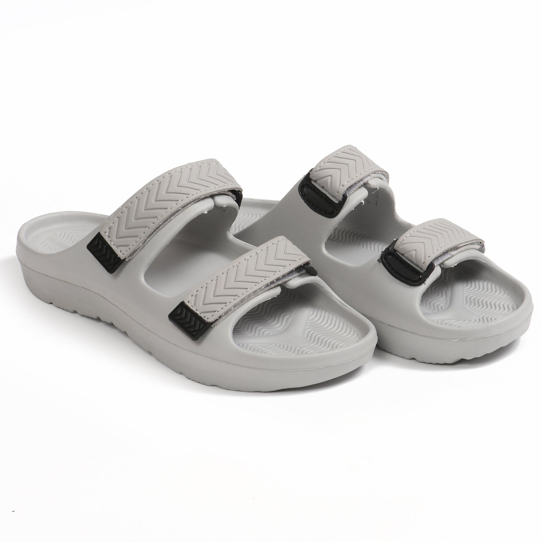 Smoothlite Adjustable Double-Strap Comfort Sandals for men in Light Grey, image 6