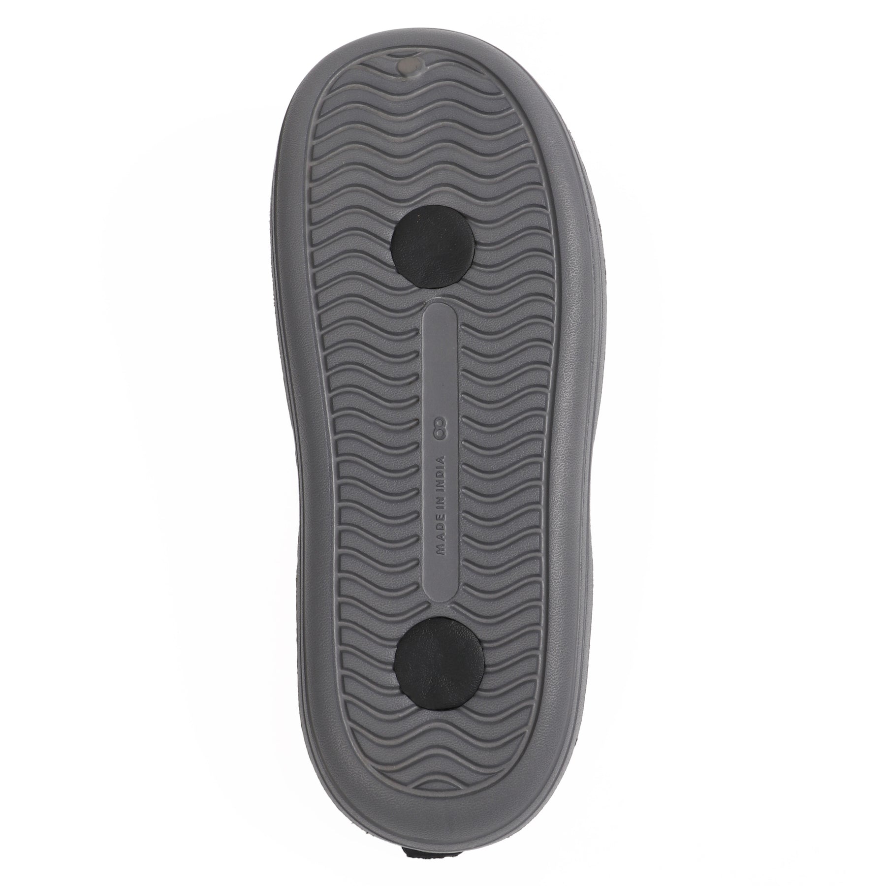Smoothlite Dual-Tone Slides with Removable Footbed for men in Dark Grey & Black, image 4