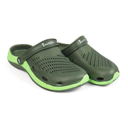 Smoothlite Classic Dual-Tone Painted Clogs for men in Olive & Green, image 4