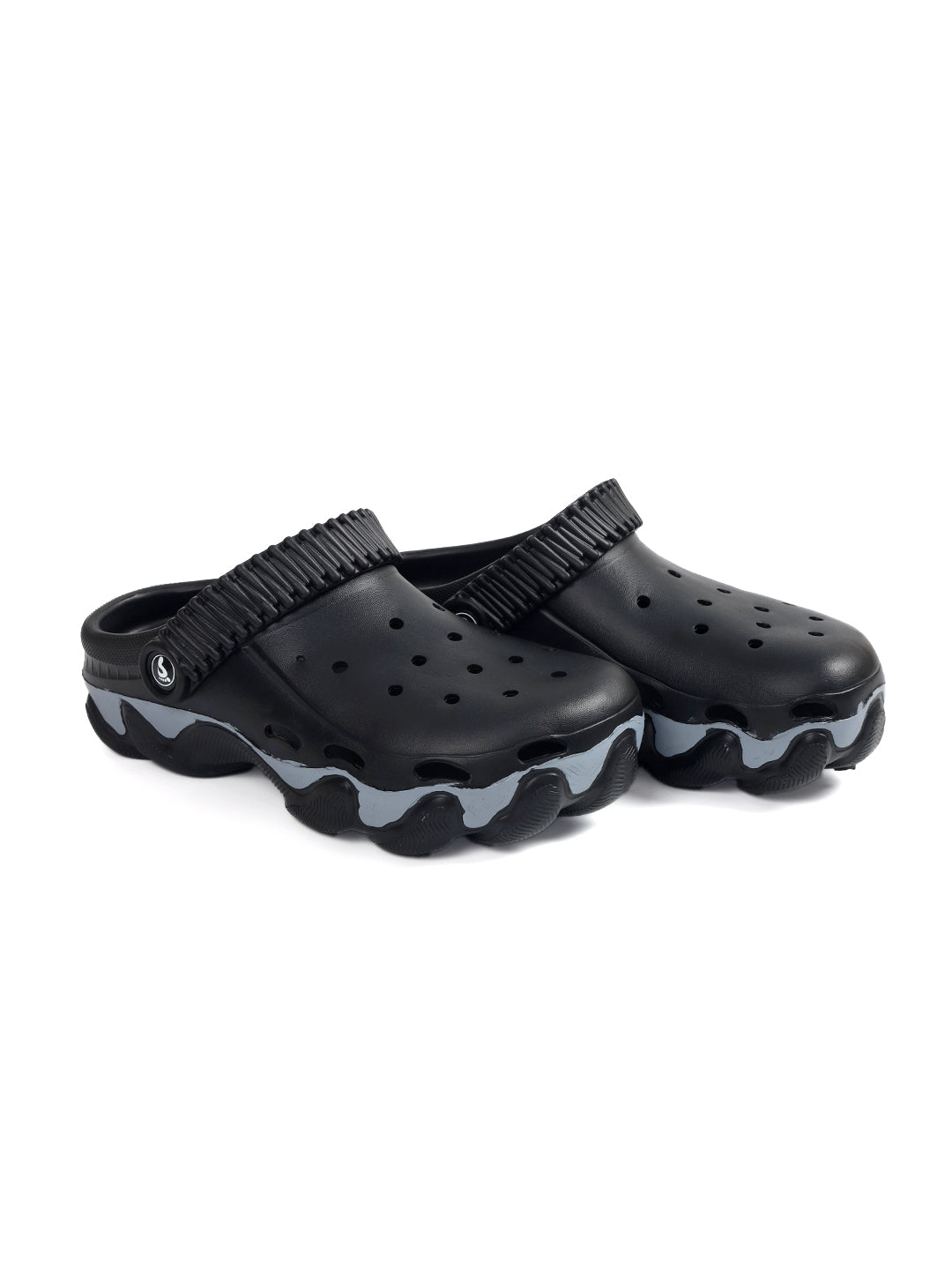 Smoothlite Chunky Painted-Sole Clogs for men in Black, image 4