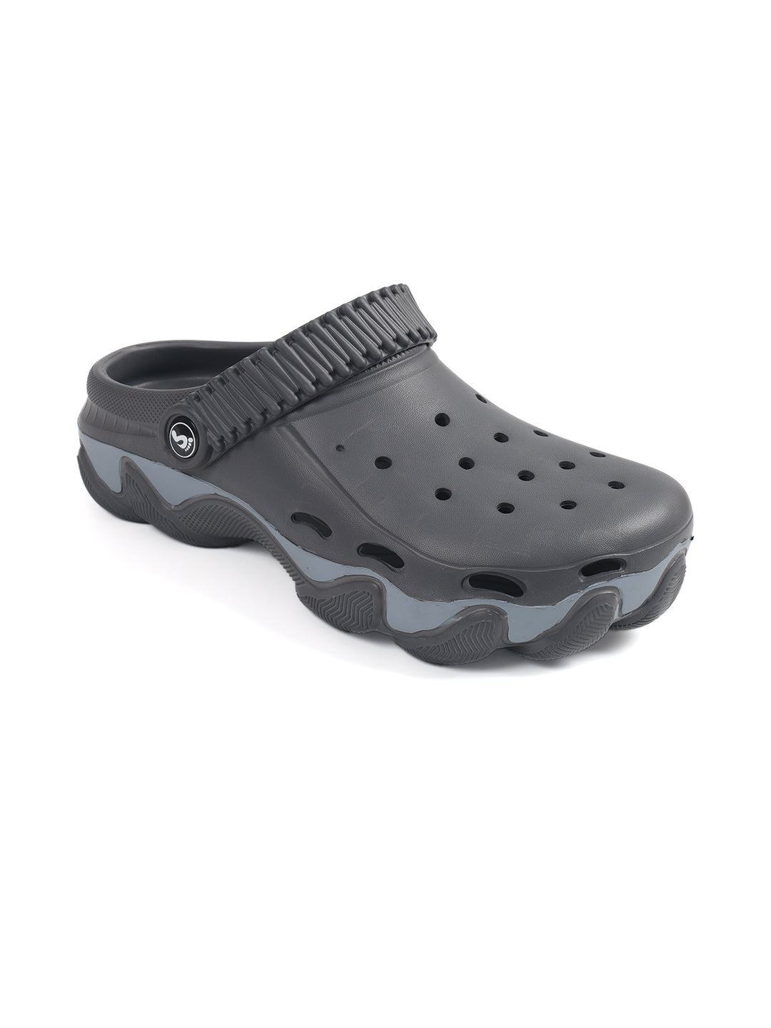 Smoothlite Chunky Painted-Sole Clogs for men in Dark Grey, image 1