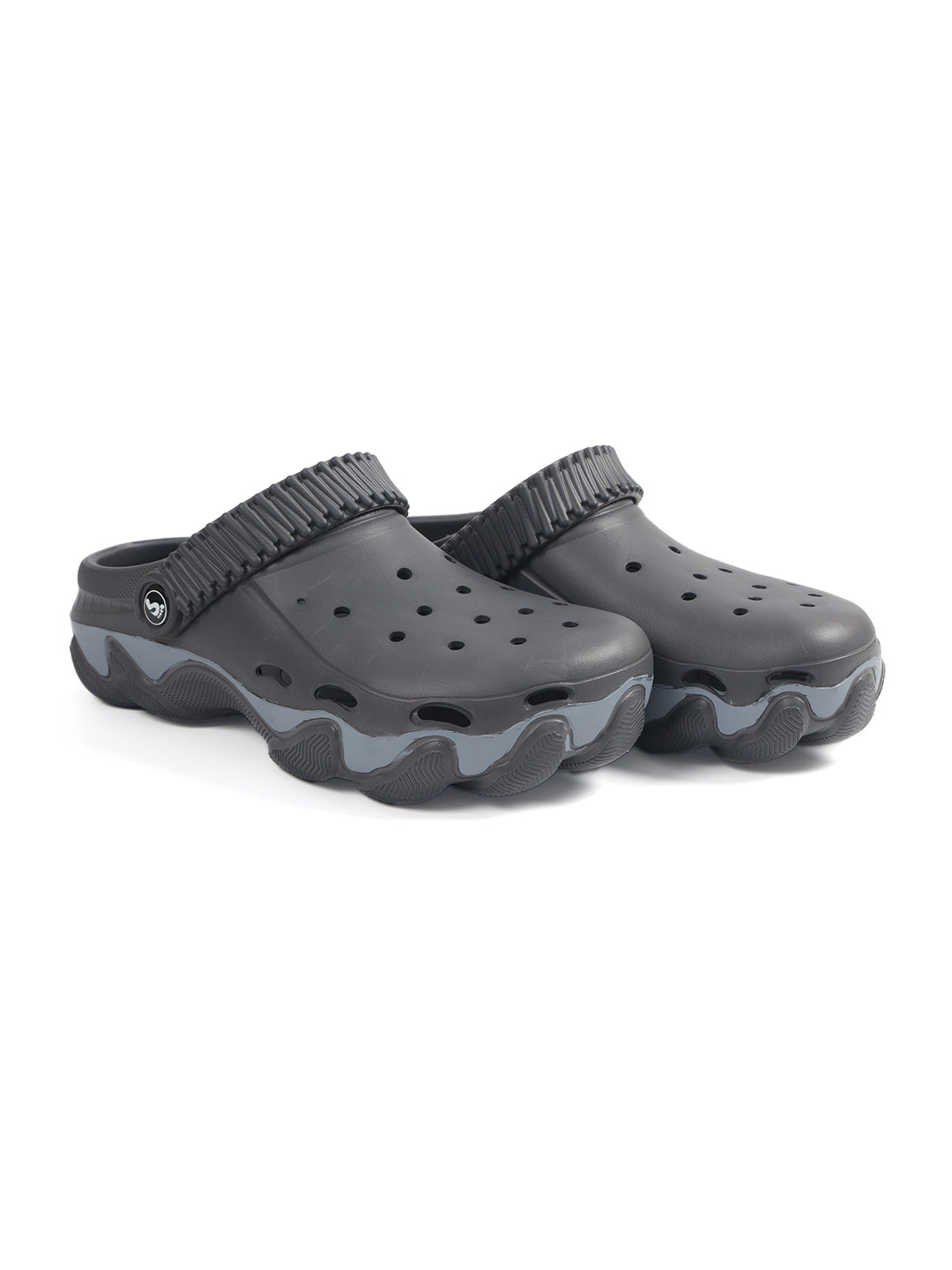 Smoothlite Chunky Painted-Sole Clogs for men in Dark Grey, image 4