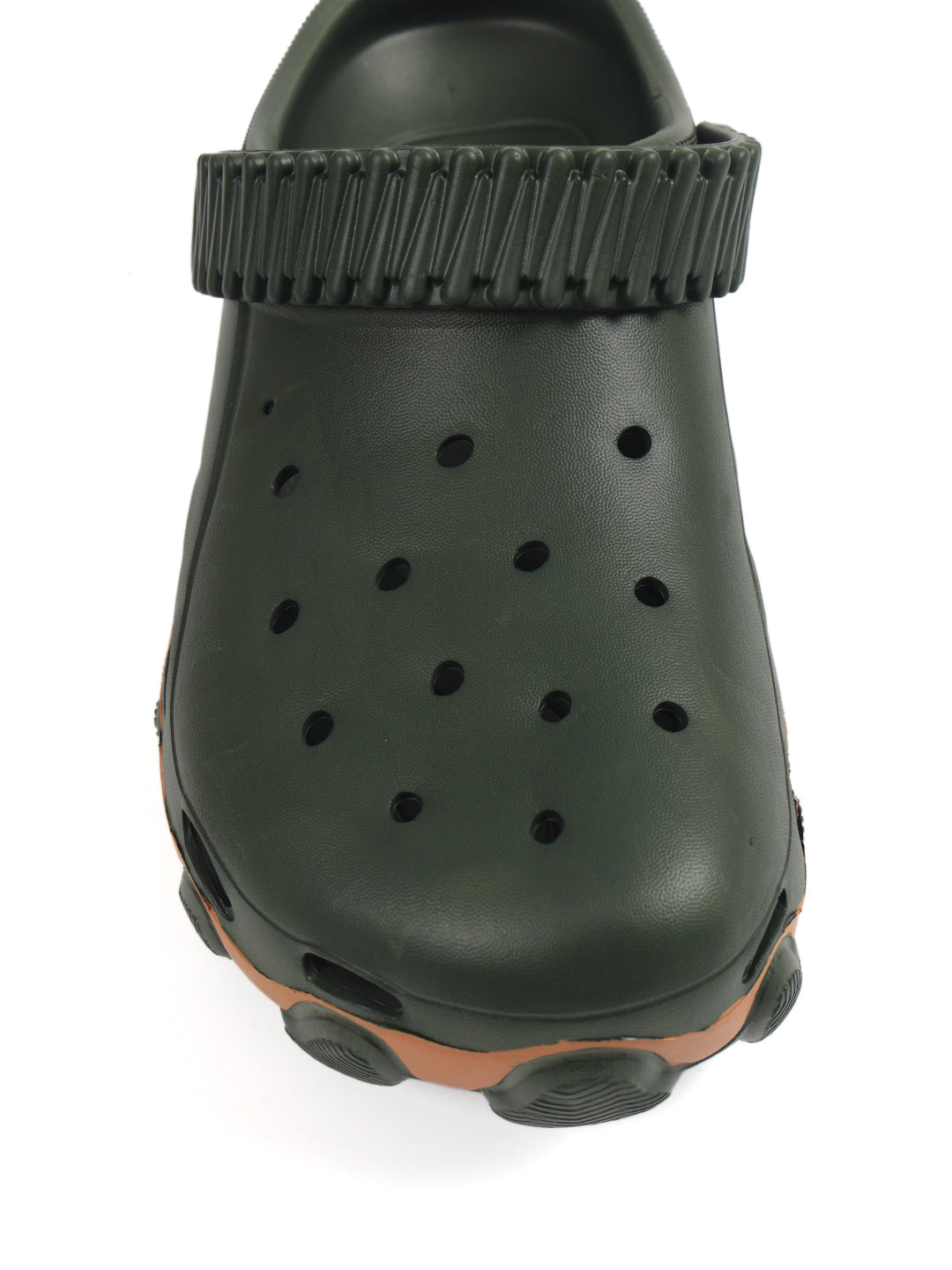 Smoothlite Chunky Painted-Sole Clogs for men in Olive, image 3