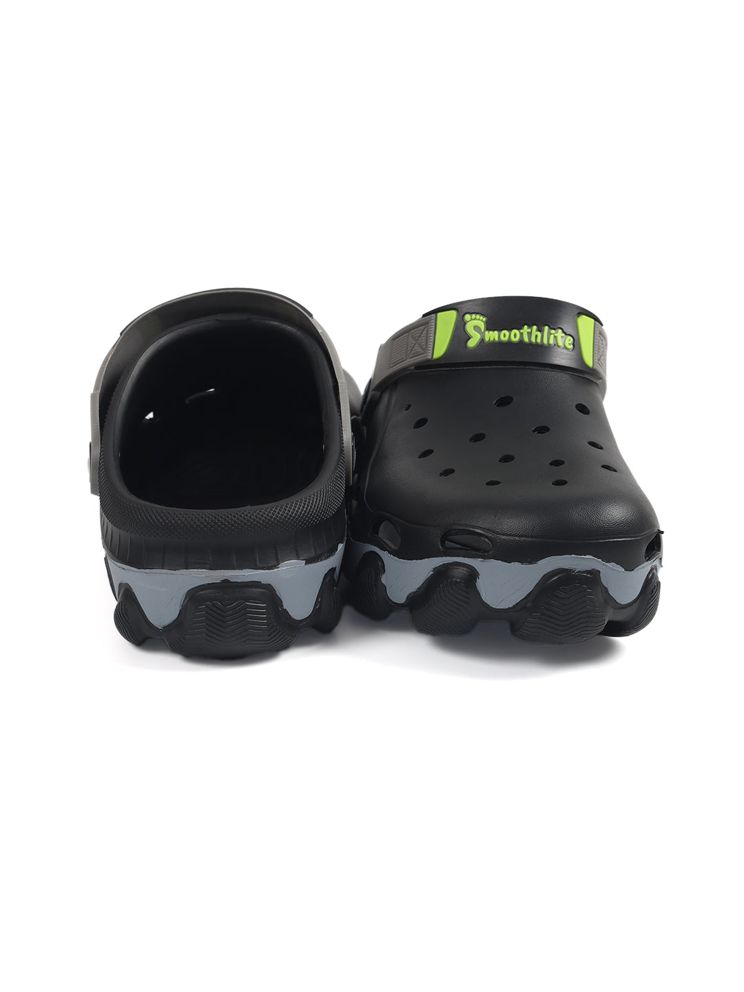 Smoothlite Chunky Painted-Sole Clogs with Contrast Strap for men in Black, image 5