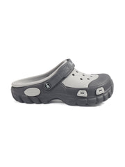 Smoothlite Dual-Tone Chunky Comfort Clogs for men in Light Grey & Dark Grey, image 2