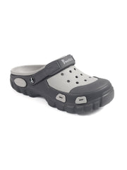 Smoothlite Dual-Tone Chunky Comfort Clogs for men in Light Grey & Dark Grey, image 1