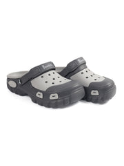 Smoothlite Dual-Tone Chunky Comfort Clogs for men in Light Grey & Dark Grey, image 5