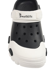 Smoothlite Dual-Tone Chunky Comfort Clogs for men in White & Black, image 6