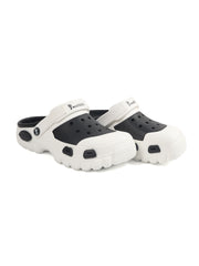 Smoothlite Dual-Tone Chunky Comfort Clogs for men in White & Black, image 5
