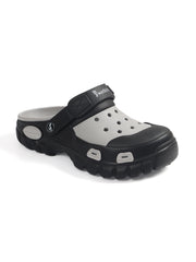 Smoothlite Dual-Tone Chunky Comfort Clogs for men in Black & Light Grey, image 1