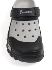 Smoothlite Dual-Tone Chunky Comfort Clogs for men in Black & Light Grey, image 5