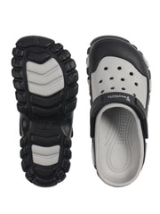 Smoothlite Dual-Tone Chunky Comfort Clogs for men in Black & Light Grey, image 4