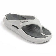 Smoothlite Dual-Tone Slides with Removable Footbed for men in Light Grey & Dark Grey, image 1