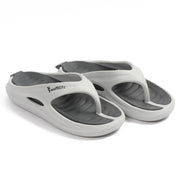 Smoothlite Dual-Tone Slides with Removable Footbed for men in Light Grey & Dark Grey, image 5