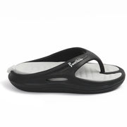 Smoothlite Dual-Tone Slides with Removable Footbed for men in Black & Light Grey, image 2