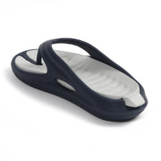 Smoothlite Dual-Tone Slides with Removable Footbed for men in Navy & Light Grey, image 3
