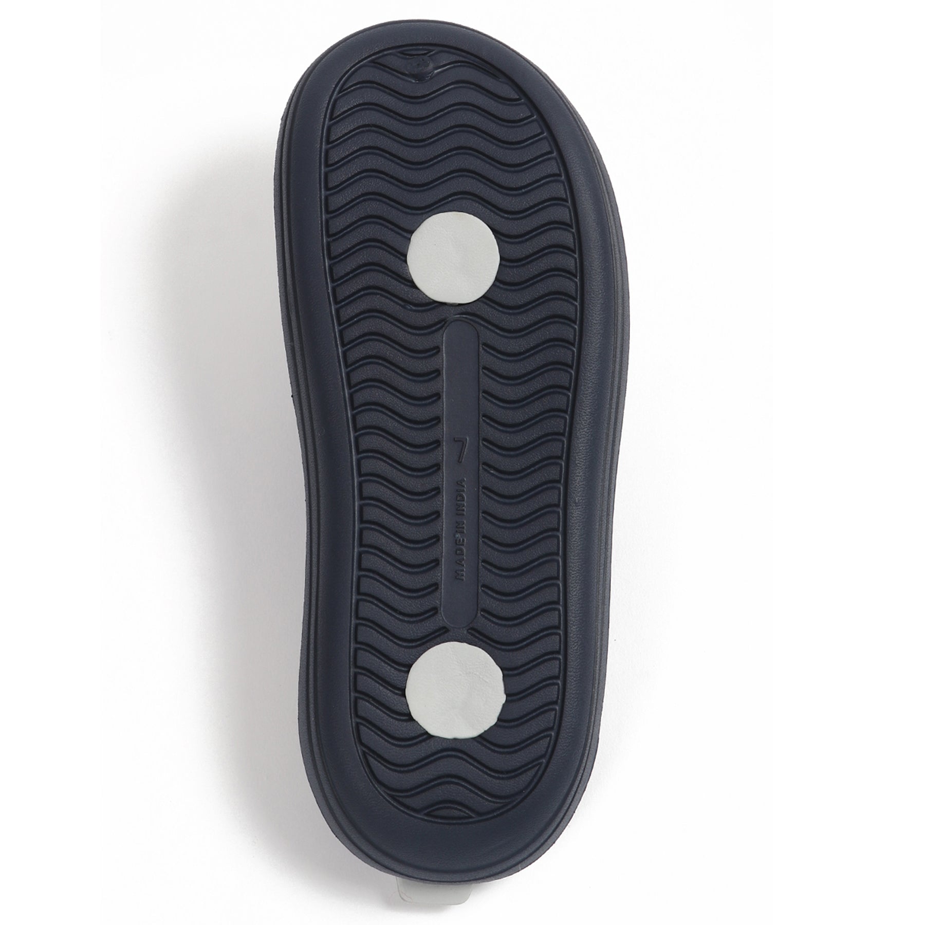 Smoothlite Dual-Tone Slides with Removable Footbed for men in Navy & Light Grey, image 4