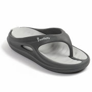 Smoothlite Dual-Tone Slides with Removable Footbed for men in Dark Grey & Light Grey, image 1