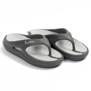 Smoothlite Dual-Tone Slides with Removable Footbed for men in Dark Grey & Light Grey, image 4
