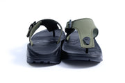 Smoothlite Faux-Leather Strap Comfort Slides for men in Olive, image 3