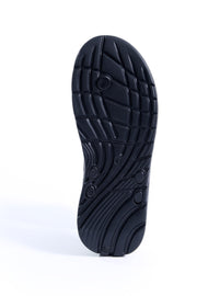 Smoothlite Faux-Leather Strap Comfort Slides for men in Black, image 4