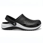 Smoothlite Classic Dual-Tone Painted Clogs for men in Black & White, image 1