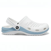 Smoothlite Classic Dual-Tone Painted Clogs for men in White & Blue, image 1