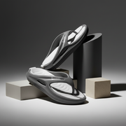 Smoothlite Dual-Tone Slides with Removable Footbed for men in Dark Grey & Light Grey, image 7