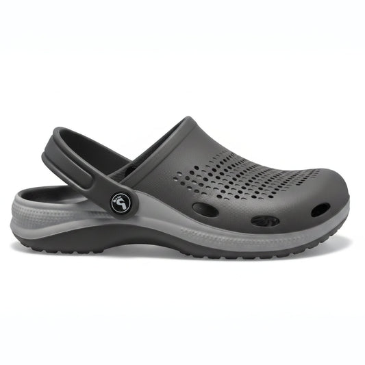 Smoothlite Classic Dual-Tone Painted Clogs for men in Dark Grey & Light Grey, image 1