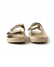 Smoothlite Adjustable Velcro Comfort Slides for men in Beige, image 3